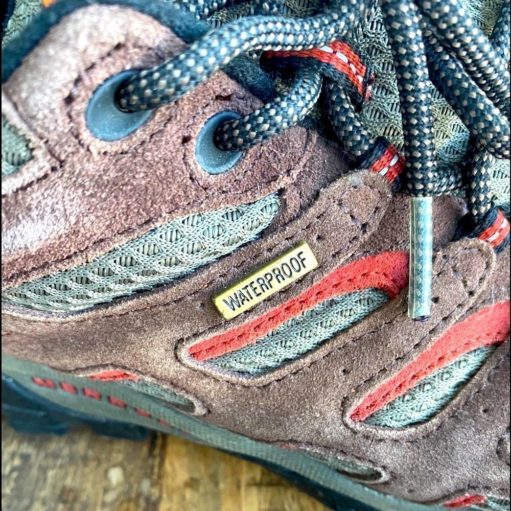 Size 8 Merrell Moab Waterproof Hiking Shoes Espresso - Picture 8 of 15